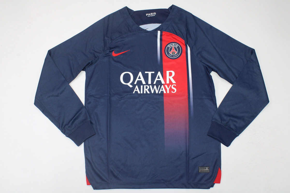 AAA Quality Paris St Germain 23/24 Home Long Soccer Jersey